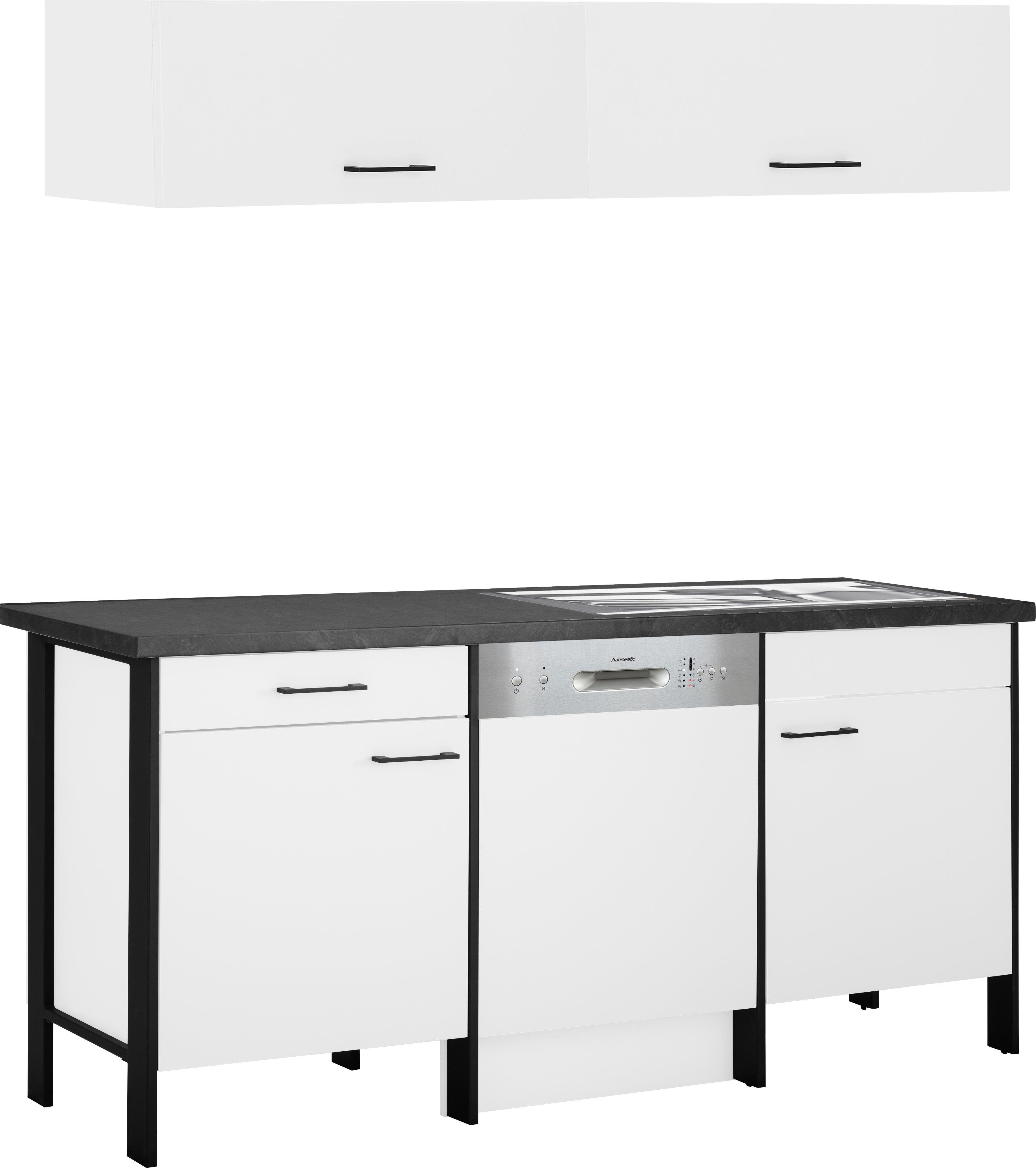 OPTIFIT Küchen-Set »Tokio«, (5 St.), 192 cm breit, mit Stahlgestell, mit... weiss