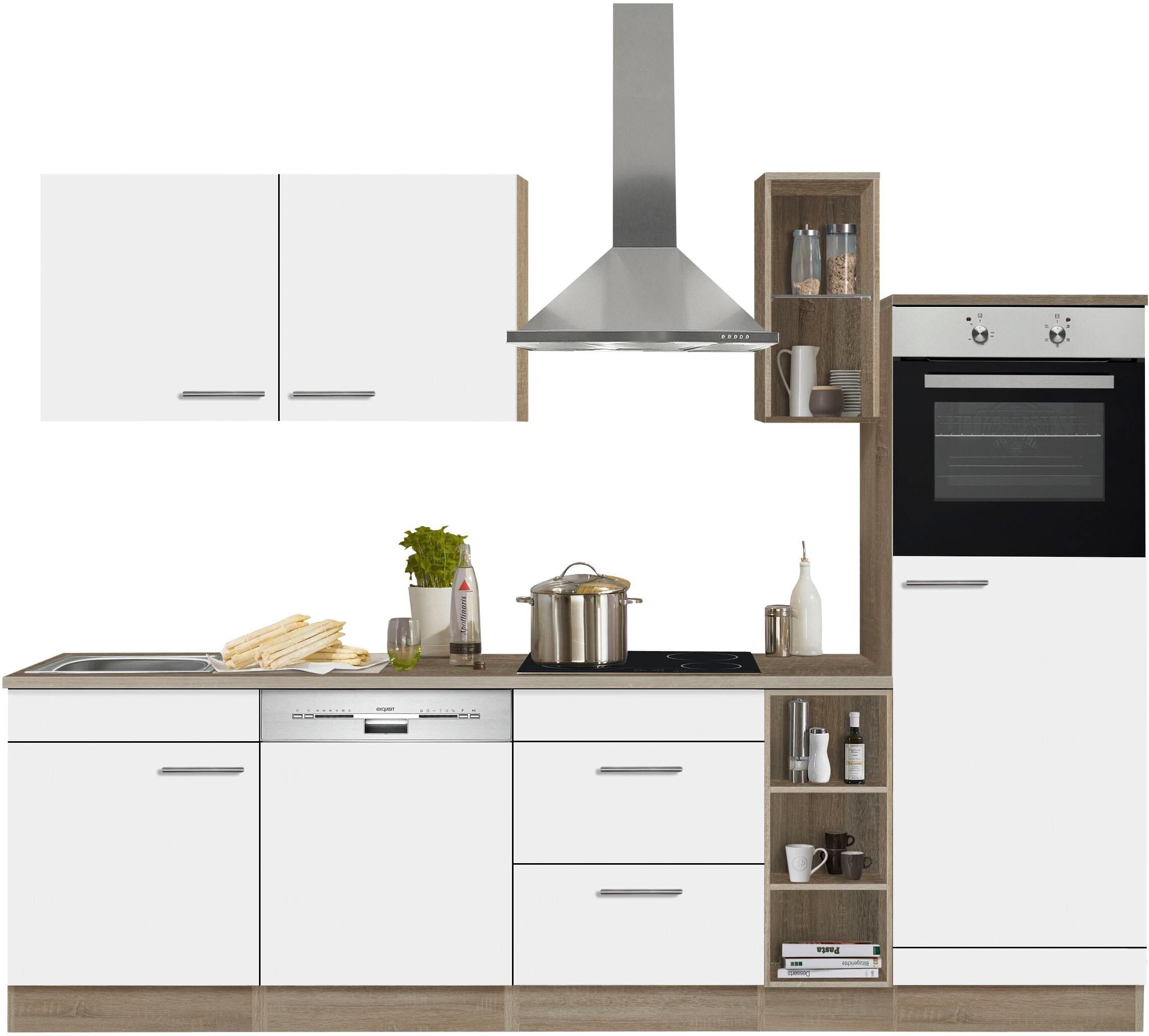 OPTIFIT Küchenzeile »Kalmar«, ohne E-Geräte, Breite 270 cm weiss