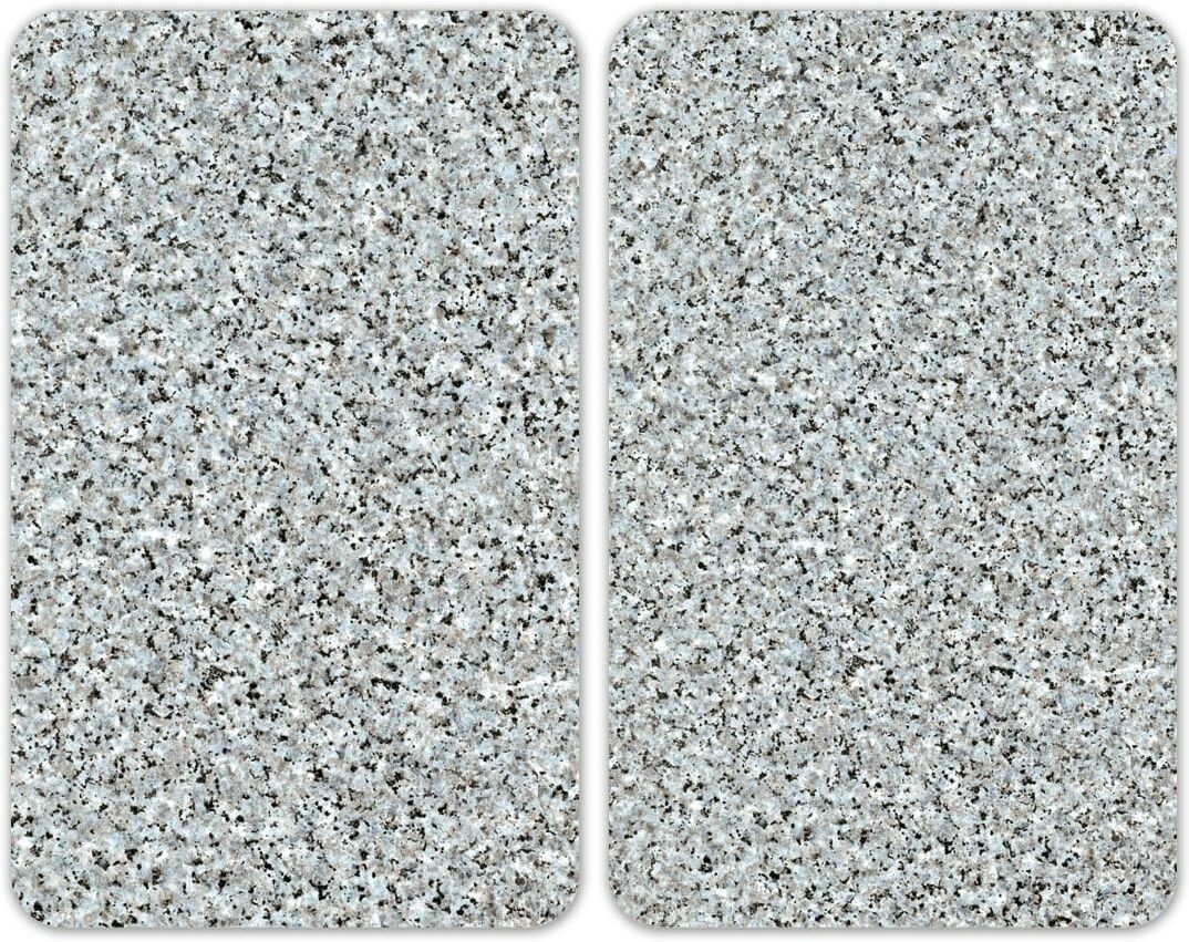 WENKO Herd-Abdeckplatte »Universal Granit«, (Set, 2 tlg.) grau