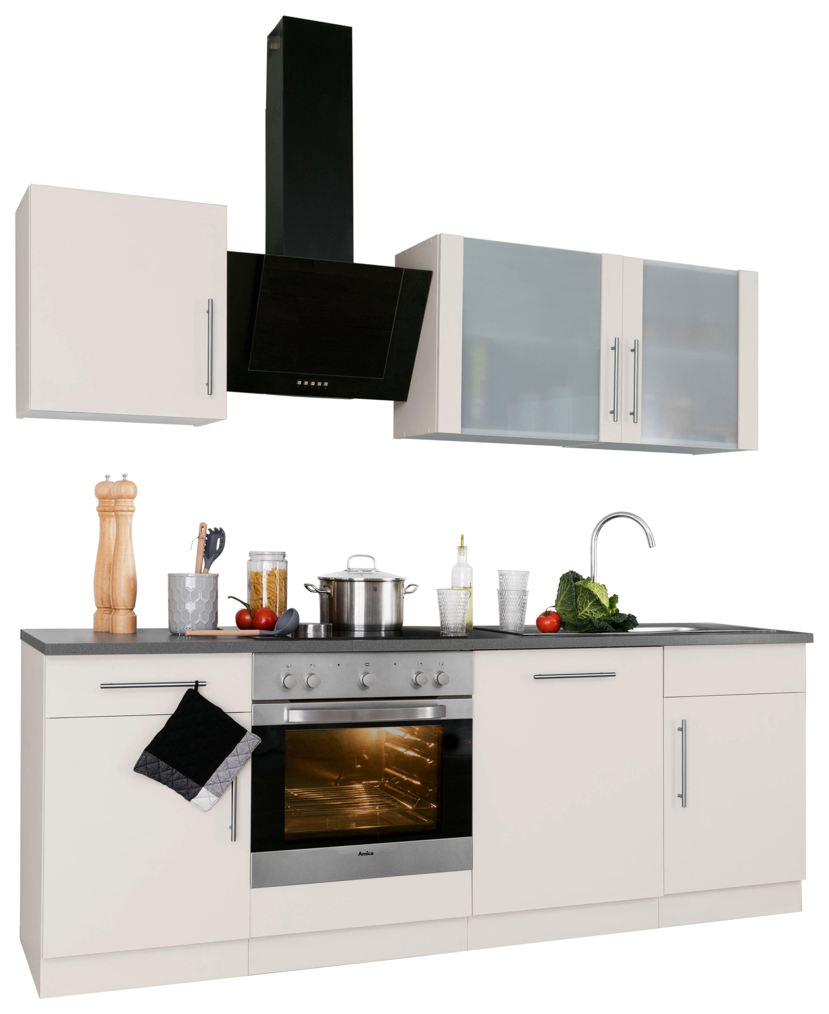 wiho Küchen Küchenzeile »Cali«, ohne E-Geräte, Breite 220 cm beige