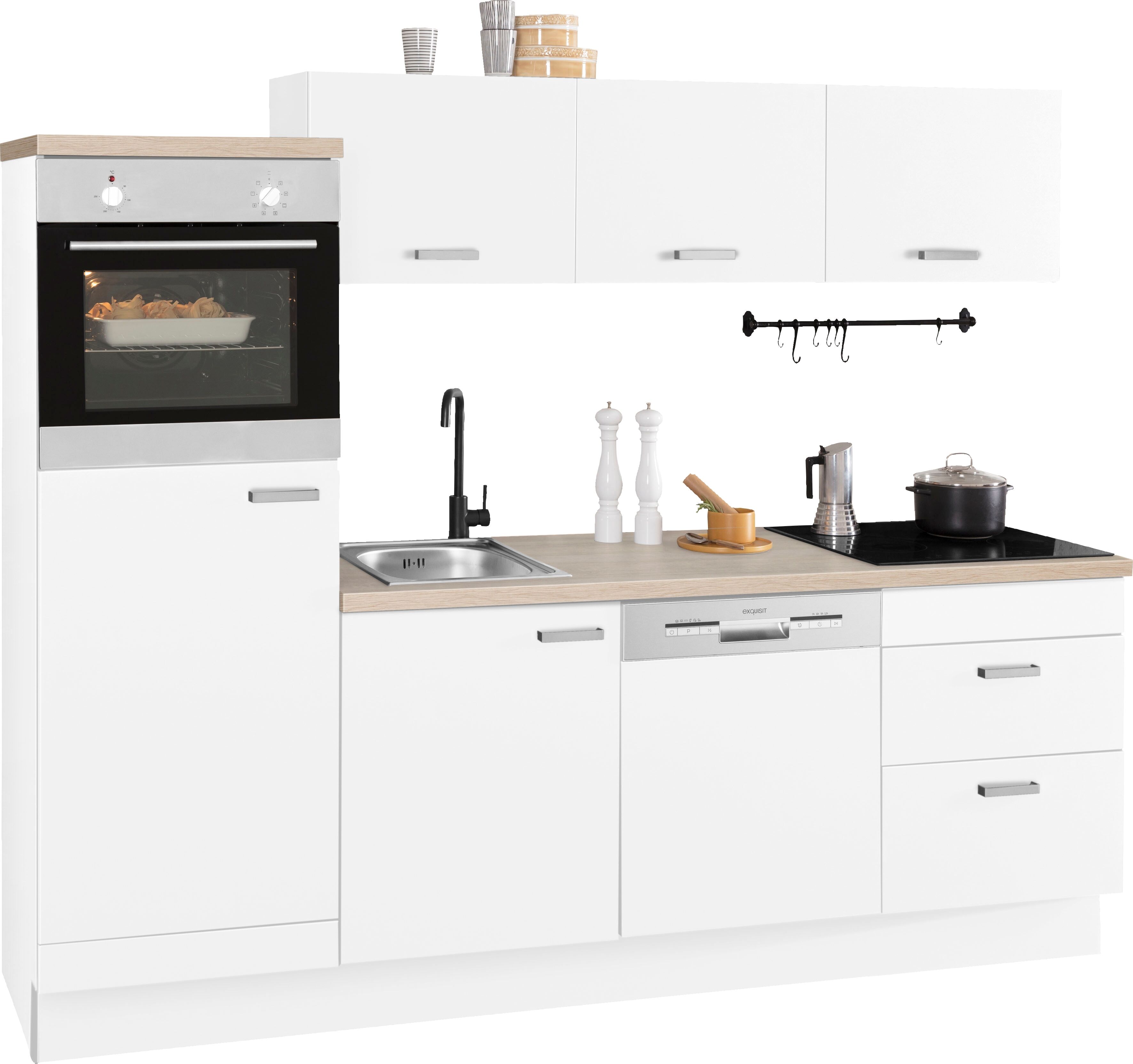 OPTIFIT Küchenzeile »Parma«, ohne E-Geräte, Breite 240 cm weiss