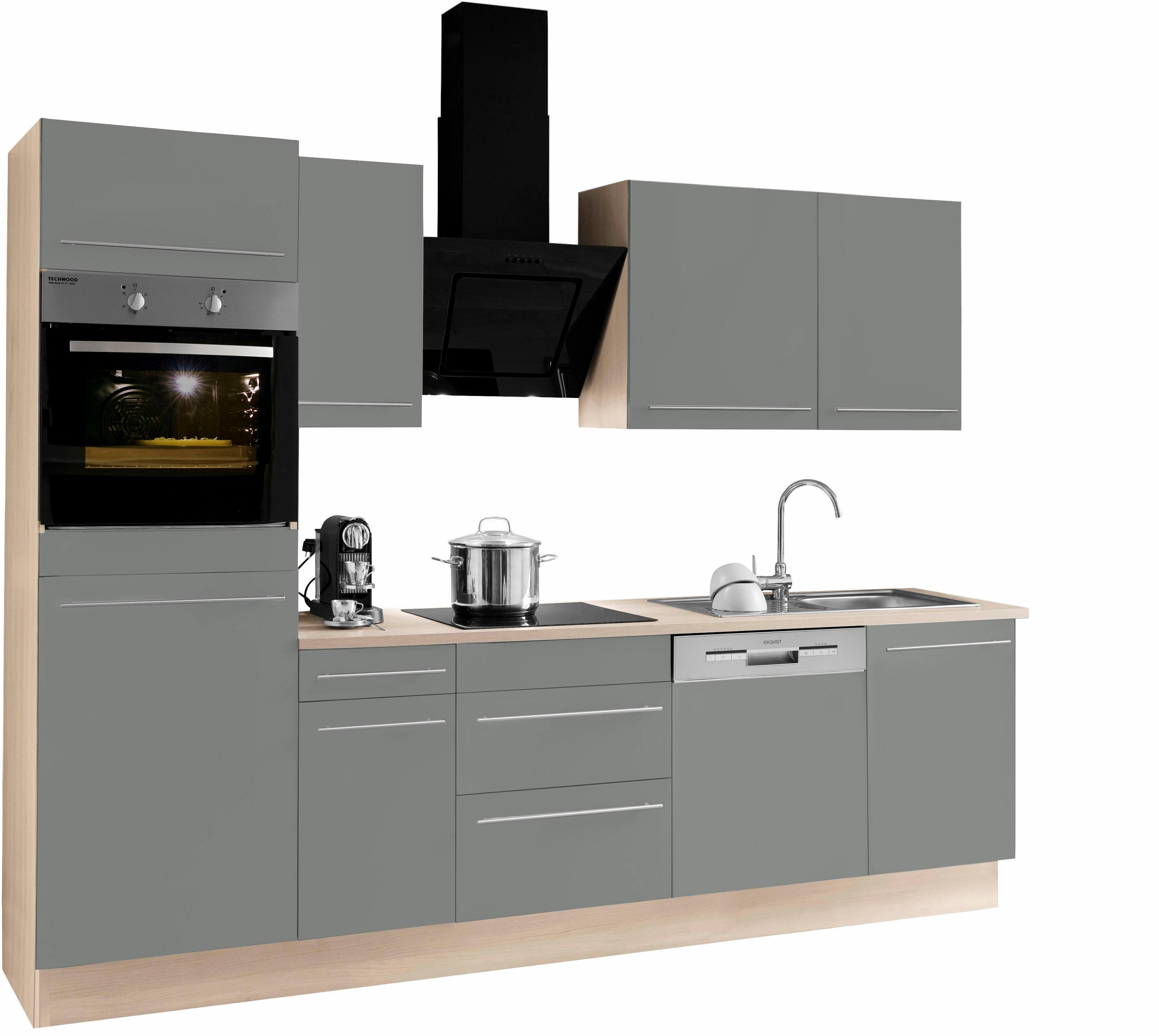 OPTIFIT Küchenzeile »Bern«, ohne E-Geräte, Breite 270 cm, mit... grau