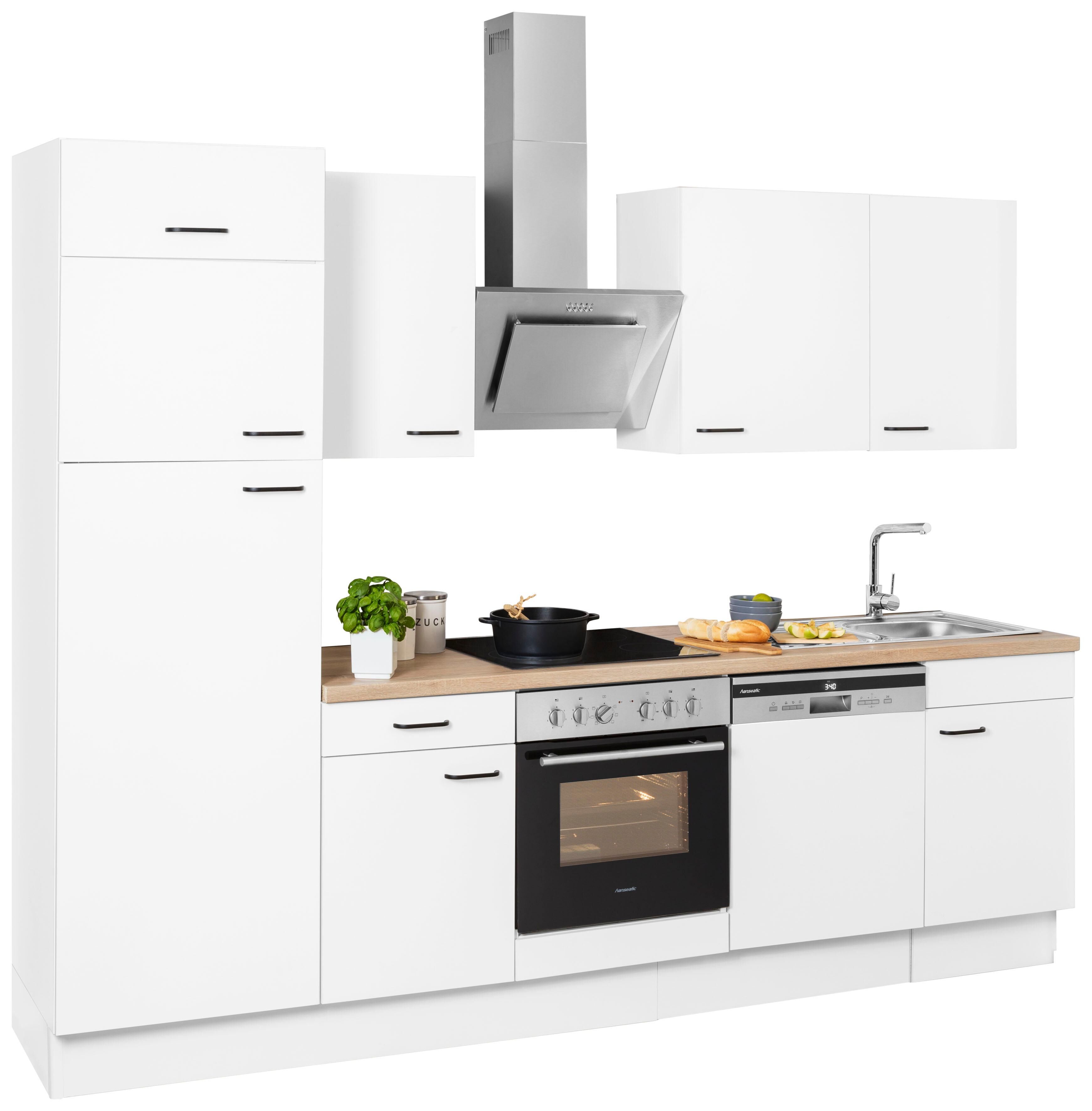 OPTIFIT Küchenzeile »Elga«, ohne E-Geräte, Premium-Küche mit... weiss