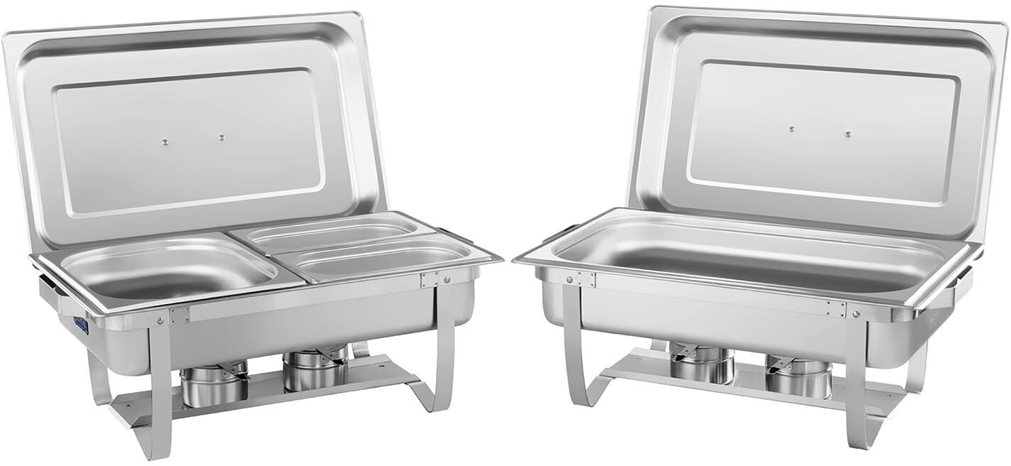 Royal Catering Chafing Dish Set 2-teilig - 53 cm - inkl. GN Behälter