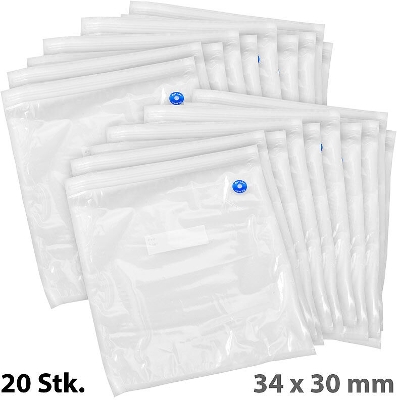 Rosenstein & Söhne 20er-Mega-Pack Vakuumierbeutel, je 34 x 30 cm