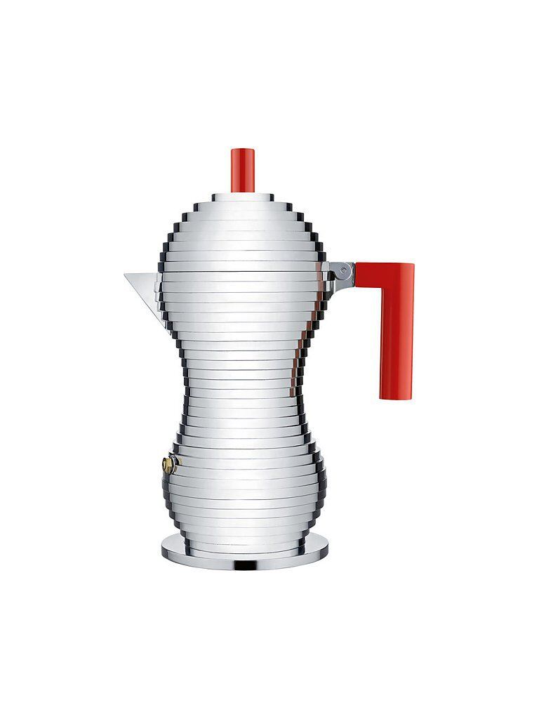 Alessi Espressomaschine "Pulcina" 6 Tassen silber   MDL02/6RFM