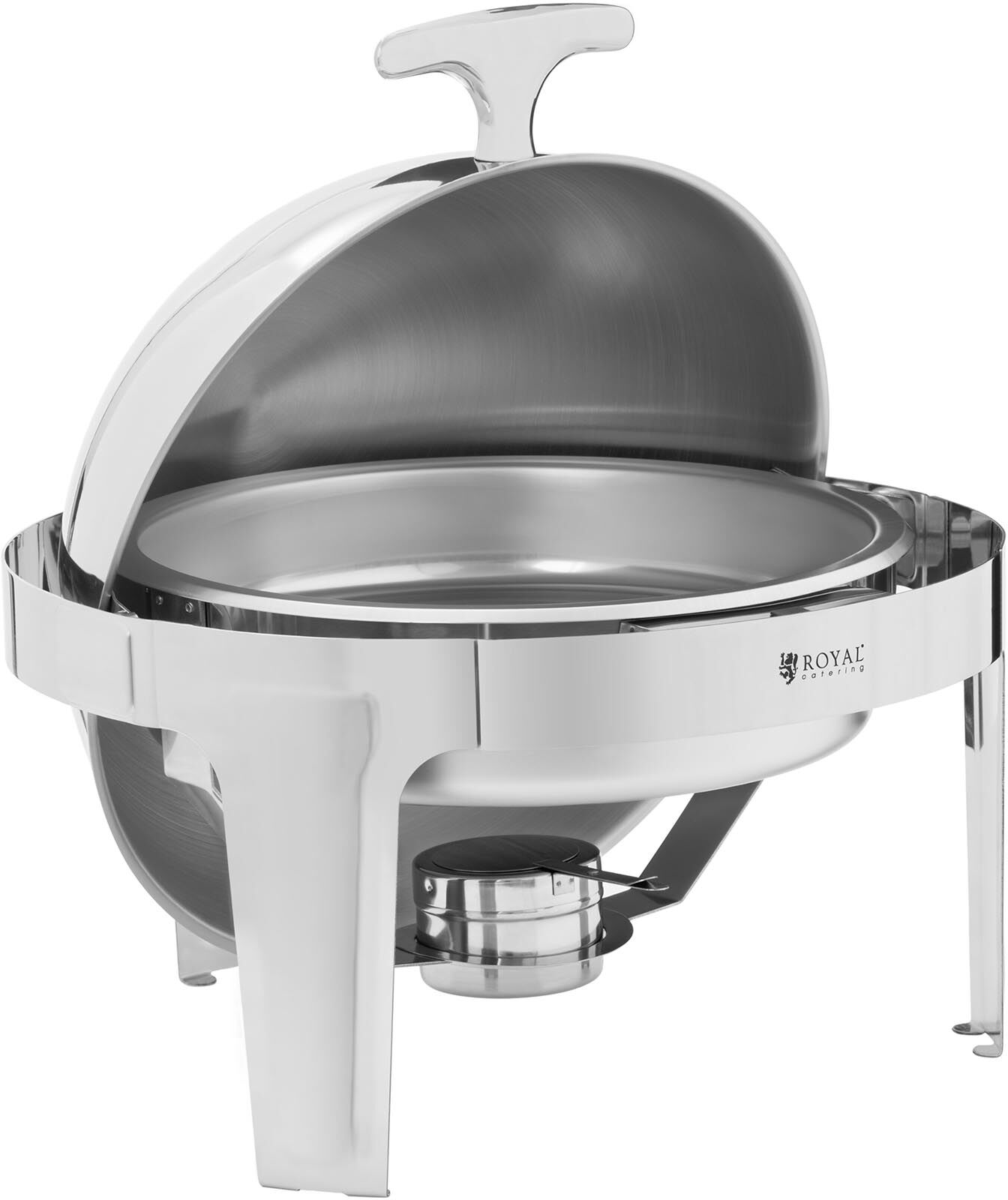 Royal Catering Chafing dish - kulatý - 8 l - 1 hořák RCDB-6R