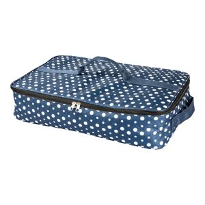 MODERNE HAUSFRAU Kuchenkühltasche „Punkte“ 2.0, eckig blau   weiss