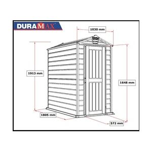 Duramax Kunststoffgerätehaus Evermore 4x6 102,7 x 170,5 x 191,3 cm (LxBxH)