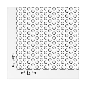 alfer Rundlochblech Aluminium eloxiert 1000 x 200 x 0,7 mm Lochung 4 x 6 mm