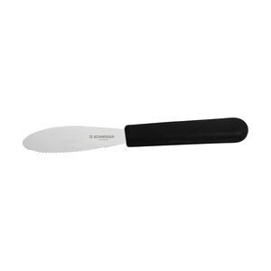 Gastro Schneider Edelstahl Streich- und Buttermesser 12 cm, mit Wellenschliff   Mindestbestellmenge 4 Stück