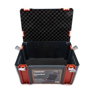 Primaster Systembox 44 x 31 x 25 cm unbestückt grau-rot