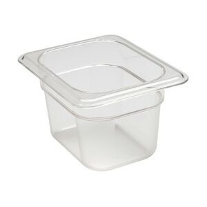 Cambro Camwear® Polycarbonat Gastronorm GN-Behälter GN1/8-100mm, Durchsichtig, 6 Stück im Karton - 84CW135