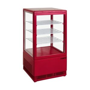 Gastro SARO Mini-Umluftkühlvitrine SC 70 rot