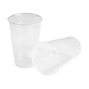 500 Becher Plastikbecher Kunststoff klar transparent, 0,2l, PP