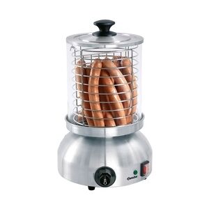 Bartscher Gastro Hot-Dog-Gerät aus Edelstahl, rund, Ø 29cm, Höhe 42cm