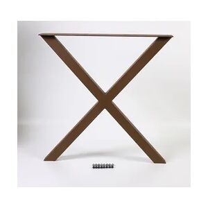 Dieda Tischbein X-Form rostoptik Maße: 71,0 x 70,0 x 10,0 cm