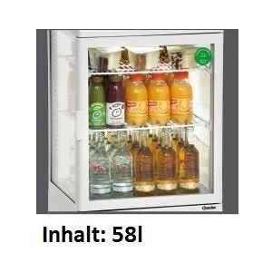 Bartscher Gastro Mini Kühlvitrine 58L, weiß