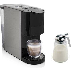 Princess Set: 4in1 Kapselkaffeemaschine für Kapseln, Pads, Kaffeepulver & Milchkännchen