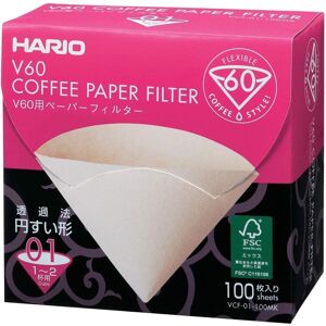 Hario V60 Papierfilter Papierfilter Für Den Hario V60 Trichter (01), Für 1-2 Tassen, 100 Stk.