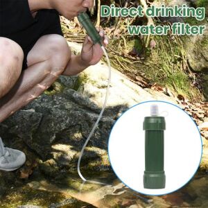 One Zero Sporting Goods Yousheng Personal Water Filter Straw Mini Water Purifier Universal Easy To Install Outdoor Camping Water Purifier Straw Kit Emergency Survival Gear