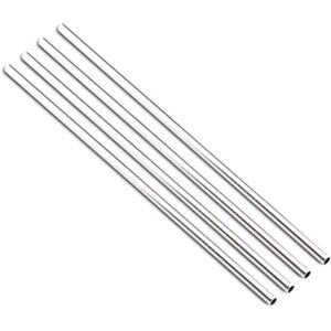 24 Bottles Stainless Steel Straw Strohhalme - Steel - Ø 5 cm