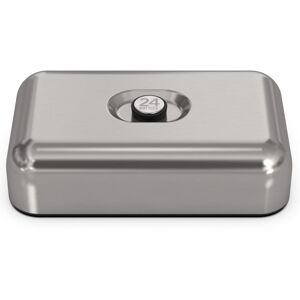 24 Bottles BASIC LUNCHBOX - brushed steel - 21,3x16,1x6,3 cm