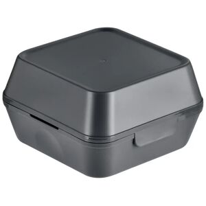 circ Nette Mehrweg Mehrweg-Burgerbox; 12.5x12.5x10.2 cm (LxBxH); grau; quadratisch; 12 Stück / Packung