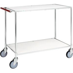 Kongamek Tischwagen in weiss, verzinkt mit Komfort- Griff 1000x580x850mm