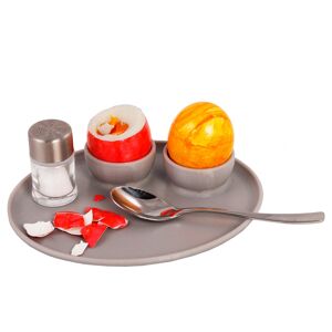 Axis24 GmbH Frühstücksei Eierhalter für 2 Eier mit Tablett - Sommeraktion