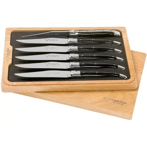 Laguiole en Aubrac Steakmesser-Set 6-teilig Buffelhorn