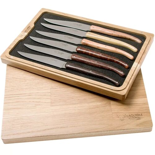 Laguiole en Aubrac Quotidien Steakmesser-Set 6-teilig French Woods