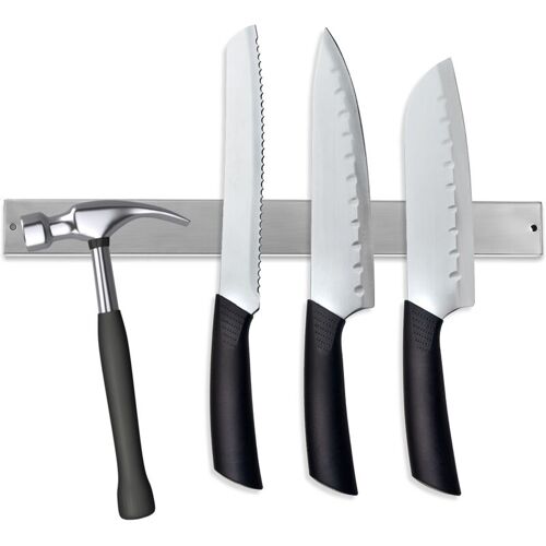 Magnetleiste 2x Küchen Messerhalter Messer blöcke Magnetleiste Werkzeughalter Edelstahl 40cm - Hengda