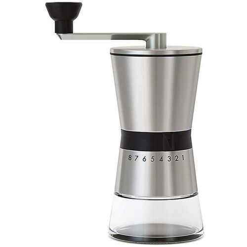 WOOSIEN Manuelle Kaffeemühle aus Edelstahl – konische Keramik – tragbare Handkurbel-Espressomühle