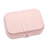 koziol PASCAL L Lunchbox mit Trennsteg - organic pink - 6,2 x 16,6 x 23,2 cm