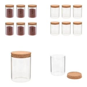 vidaXL opbevaringsglas med korklåg 6 stk. 650 ml - Opbevaringsglas - Opbevaringskrukke - Opbevaringskrukker - Glaskrukke