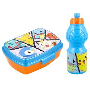 2-pak Pokémon Pikachu & Co. Madkasse & Pop-up Vandflaske