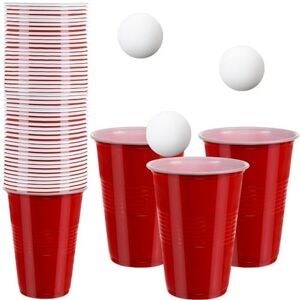 Ruhhy Beerpong Set med 50st Muggar & 3 Bollar