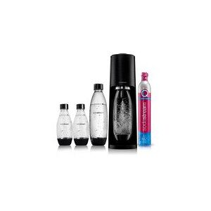 SodaStream Terra Nero Value Pack, Metal, Plast, Polyethylenterephthalatfolie (PET), Sort, Plast, 1 L, 1 stk, 133 mm