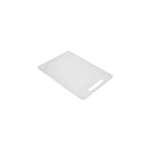 Multi Skærebræt 36x25x0.8 cm med Saftrille PE Plast Hvid,10 stk/krt