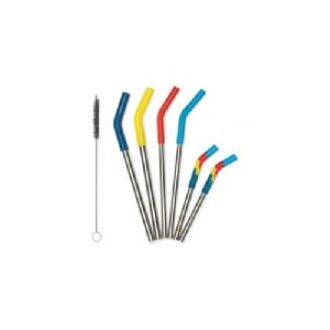 Klean Kanteen Stainless Steel Straws Multi Color (stainless steel/multicolored, 6 pieces)