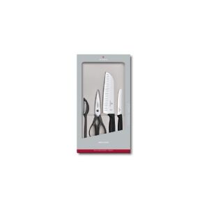 Victorinox SwissClassic 6.7133.4G, Kniv/bestik etuisæt, Rustfrit stål, Polypropylen, Termoplastisk elastomer (TPE), Rustfrit stål, Sort, 17 cm