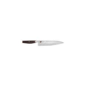 MIYABI Gyutoh kokkekniv, stål, 160 mm, sølv/brun, 37,5 x 7,7 x 2,9 cm MIYABI 6000 MCT Gyutoh: Kokkekniv til at skære kød eller tilberede store grønts