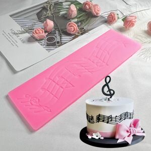 Multi Music Note Blonde Silikone Form Fondant Måtte Kage Dekoration T