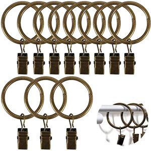 40stk Gardinringe med Clips 32mm Gardinringe med Clips