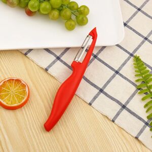 F20015 Frugt- og grøntskrællere Enkelt brug Elios-sortimentet dobbeltkantede knive i rustfrit stål Ambidextrous Opvaskemaskine Tåler rød 17 Cm,11