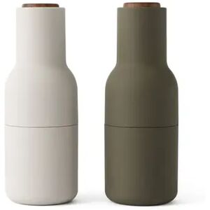 Audo Copenhagen Bottle Grinder 2 pack H: 20,5 cm - Hunting Green/Beige Walnut