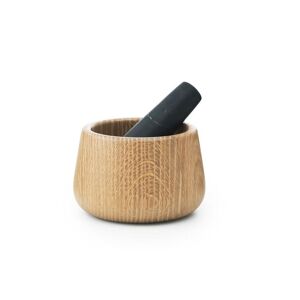 Normann Copenhagen Craft Mortar & Pestle Ø: 13 cm - Black Marble/Oak