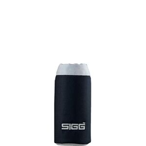 SIGG Nylon Pouch Black (0.4 L), modische Schutzhülle für jede  Trinkflasche, handliche Flaschentasche aus Nylon, leicht isolierende Flaschenhülle