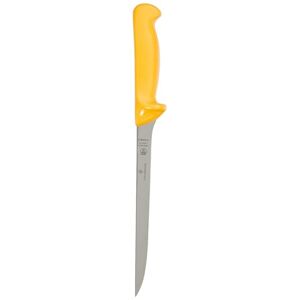 Victorinox , Swibo, coltello da cucina, coltello da pesce con lama normale flessibile, colore giallo, lunghezza della lama 20 cm, in acciaio, colore nero